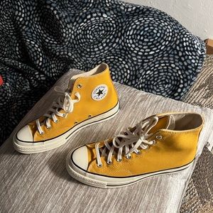 Yellow Converse Chuck Taylor All Star High Top Sneaker 8.5 Mens